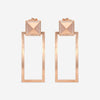 Roberto Coin Obelisco 18K Rose Gold Diamond Drop Earrings 8882497AXERX - THE SOLIST - Roberto Coin