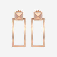 Roberto Coin Obelisco 18K Rose Gold Diamond Drop Earrings 8882497AXERX - THE SOLIST - Roberto Coin