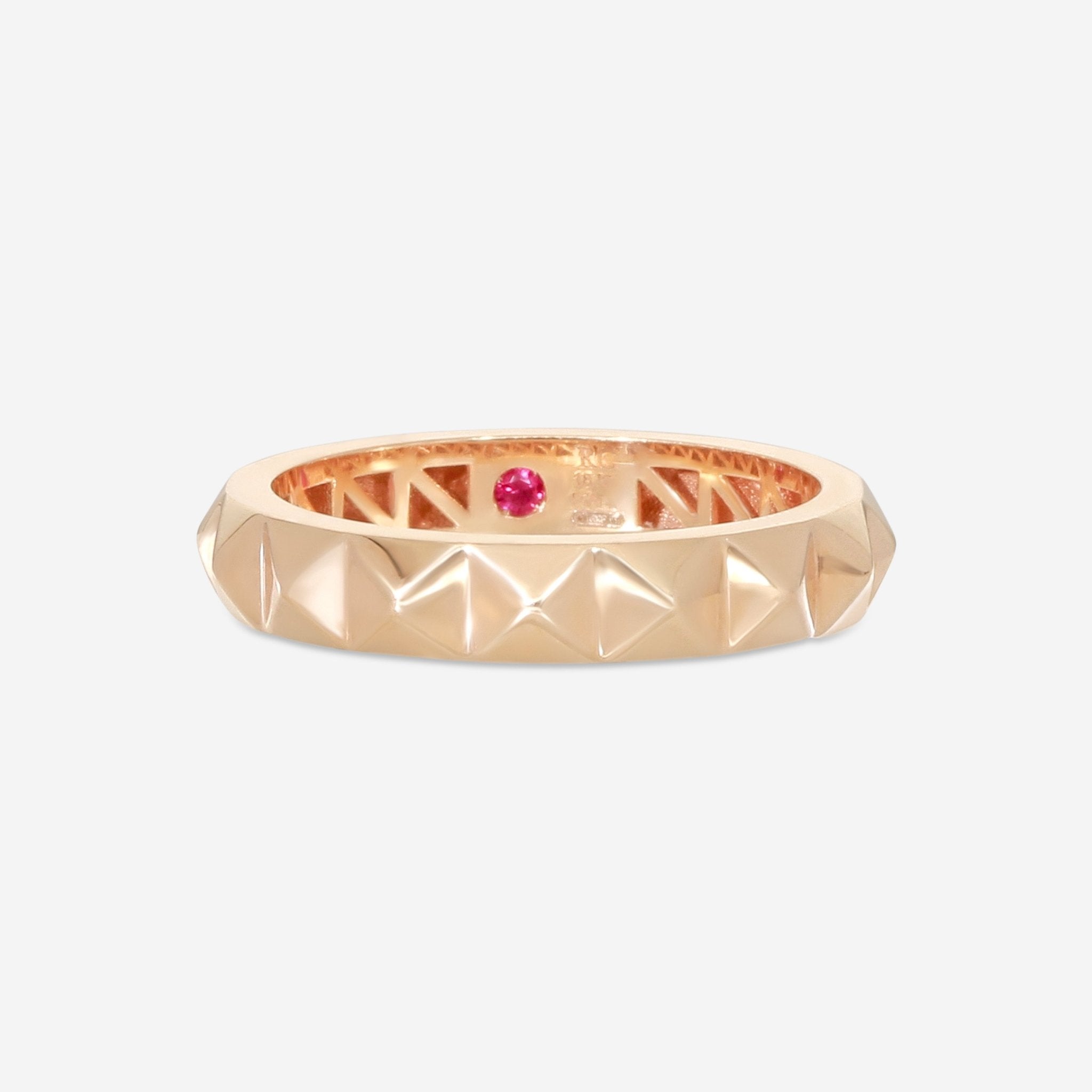 Roberto Coin Obelisco 18K Rose Gold Single Ring 7771620AX600 - THE SOLIST - Roberto Coin