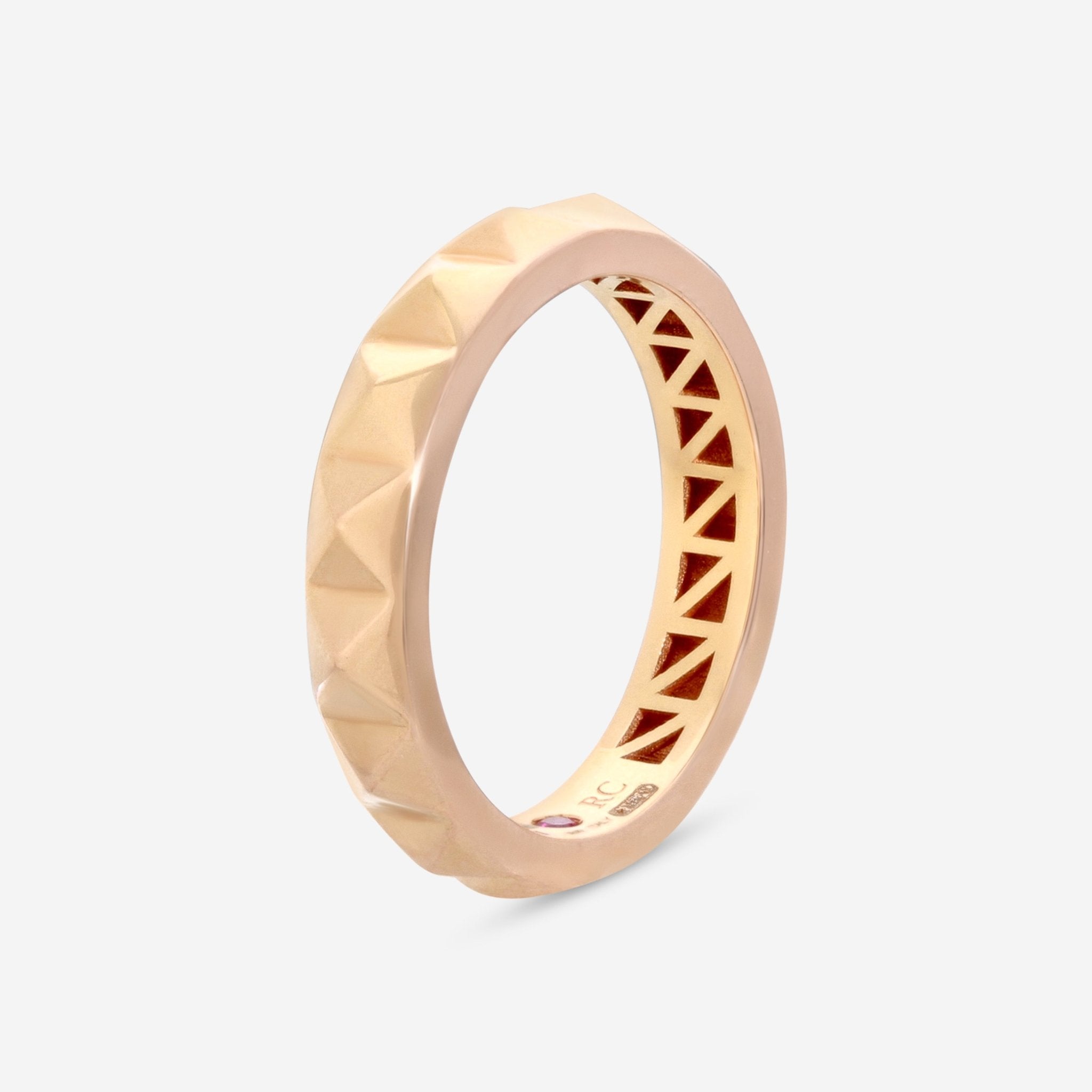 Roberto Coin Obelisco 18K Rose Gold Single Ring 7771620AX700 - THE SOLIST - Roberto Coin