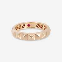 Roberto Coin Obelisco 18K Rose Gold Single Ring 7771620AX700 - THE SOLIST - Roberto Coin