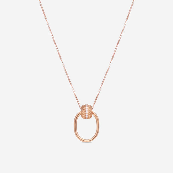 Roberto Coin Opera 18K Rose Gold Diamond Necklace 7772806AXCHX - THE SOLIST - Roberto Coin