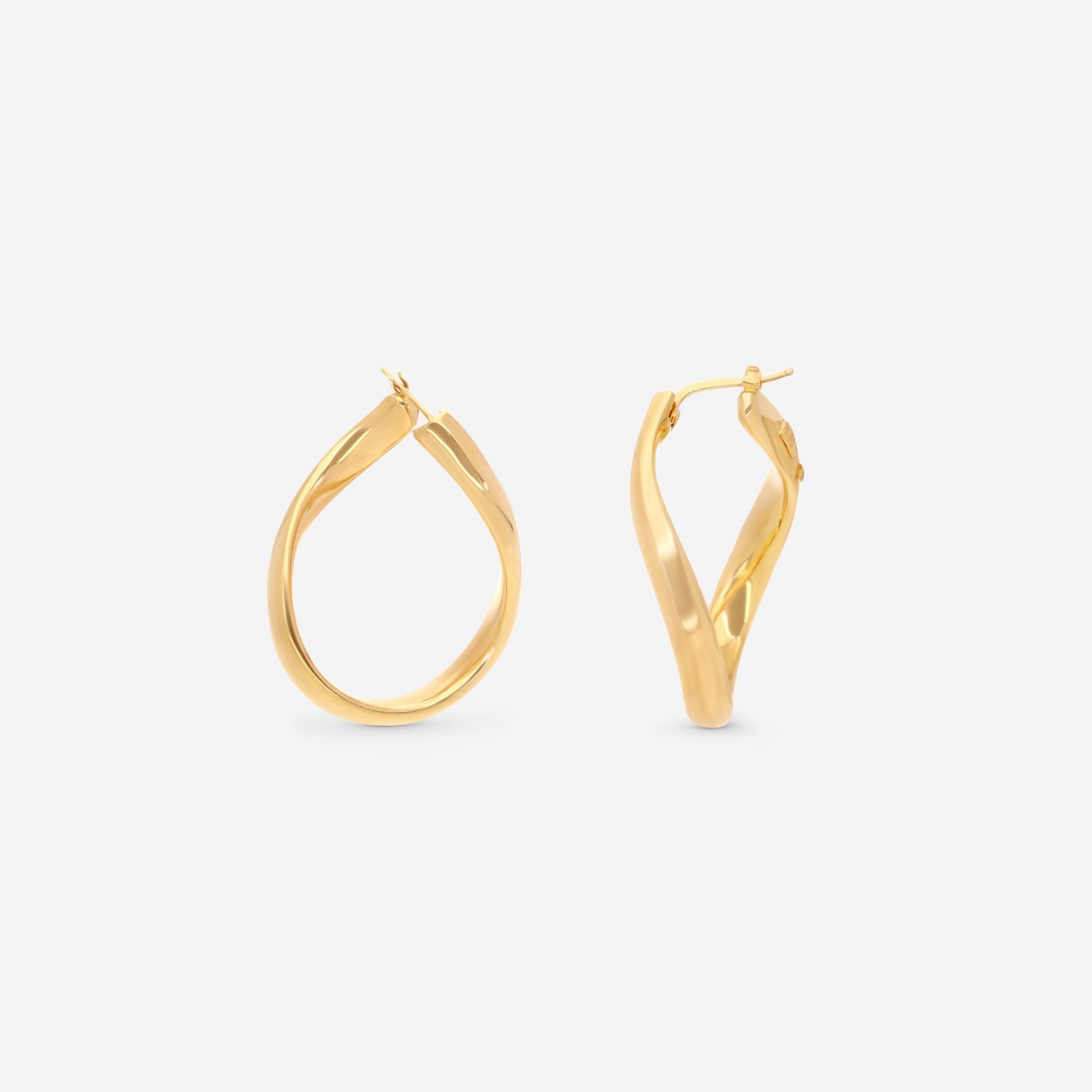 Roberto Coin Oro Classic 18K Yellow Gold Earrings 6740597AYER0 - THE SOLIST - Roberto Coin