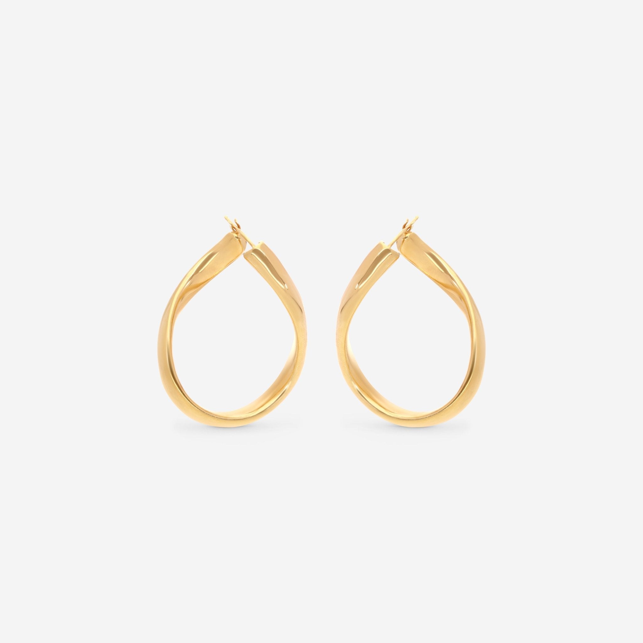 Roberto Coin Oro Classic 18K Yellow Gold Earrings 6740597AYER0 - THE SOLIST - Roberto Coin