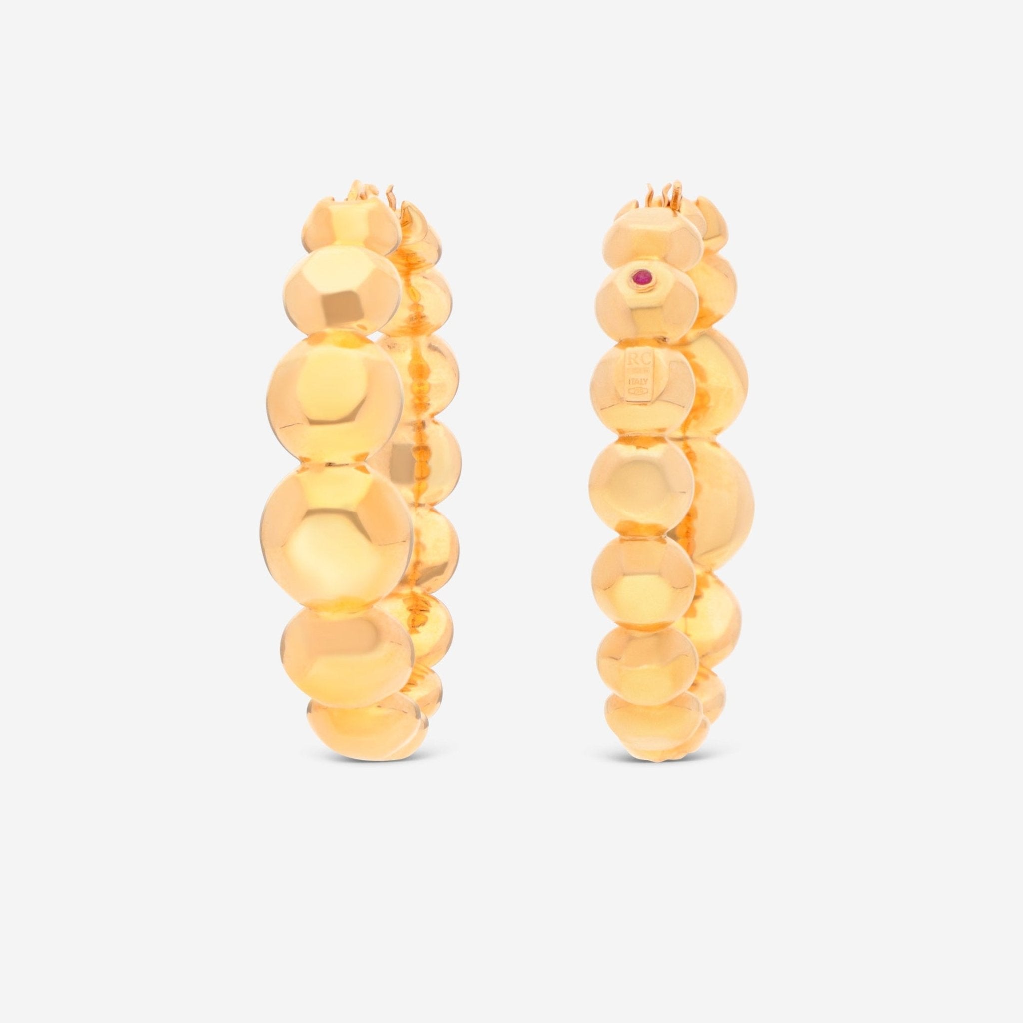 Roberto Coin Oro Classic 18K Yellow Gold Earrings 6740634AYER0 - THE SOLIST - Roberto Coin