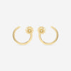 Roberto Coin Palazzo Ducale 18K Yellow Gold Diamond Accent Circle Earrings 7773131AYERX - THE SOLIST - Roberto Coin