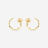 Roberto Coin Palazzo Ducale 18K Yellow Gold Diamond Accent Circle Earrings 7773131AYERX - THE SOLIST - Roberto Coin