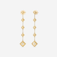 Roberto Coin Palazzo Ducale 18K Yellow Gold Diamond Drop Earrings 7772793AYERX - THE SOLIST - Roberto Coin