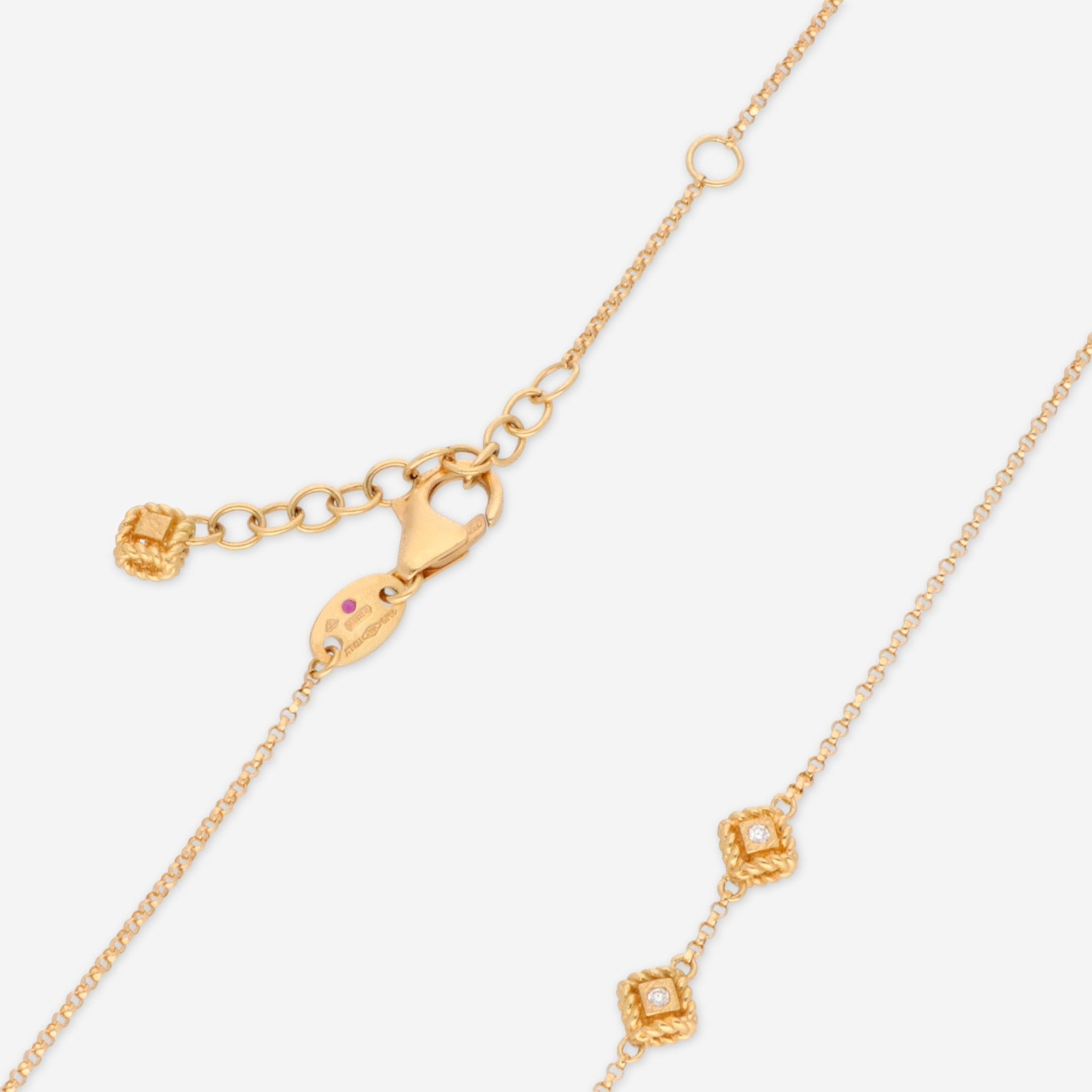 Roberto Coin Palazzo Ducale 18K Yellow Gold Diamond Lariat Necklace 7772924AY15X - THE SOLIST - Roberto Coin