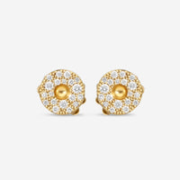 Roberto Coin Pois Moi 18K Yellow Gold and Diamond Stud Earrings 8882634AYERX - THE SOLIST - Roberto Coin