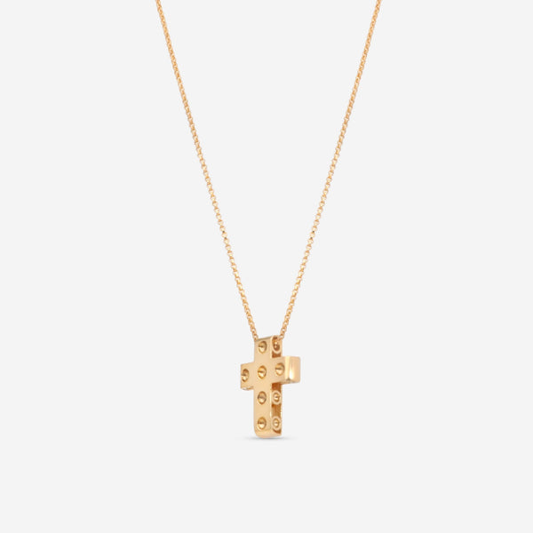 Roberto Coin Pois Moi 18K Yellow Gold Cross Pendant Necklace 7771291AYCH0 - THE SOLIST - Roberto Coin