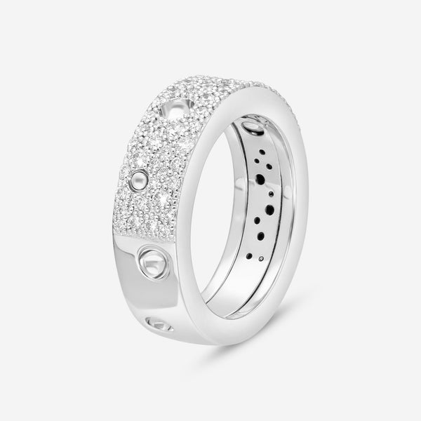 Roberto Coin Pois Moi Luna 18K White Gold Diamond Band Ring Sz. 7 8882509AW70X - THE SOLIST - Roberto Coin