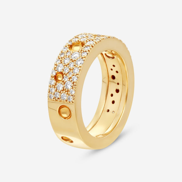 Roberto Coin Pois Moi Luna 18K Yellow Gold Diamond Band Ring Sz. 6.5 8882509AJ65X - THE SOLIST - Roberto Coin