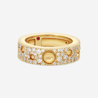 Roberto Coin Pois Moi Luna 18K Yellow Gold Diamond Band Ring Sz. 6.5 8882509AJ65X - THE SOLIST - Roberto Coin