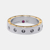 Roberto Coin Pois Moi Stainless Steel and 18k Rose Gold Band Ring Sz. 10.25 7771526ASH10R - THE SOLIST - Roberto Coin