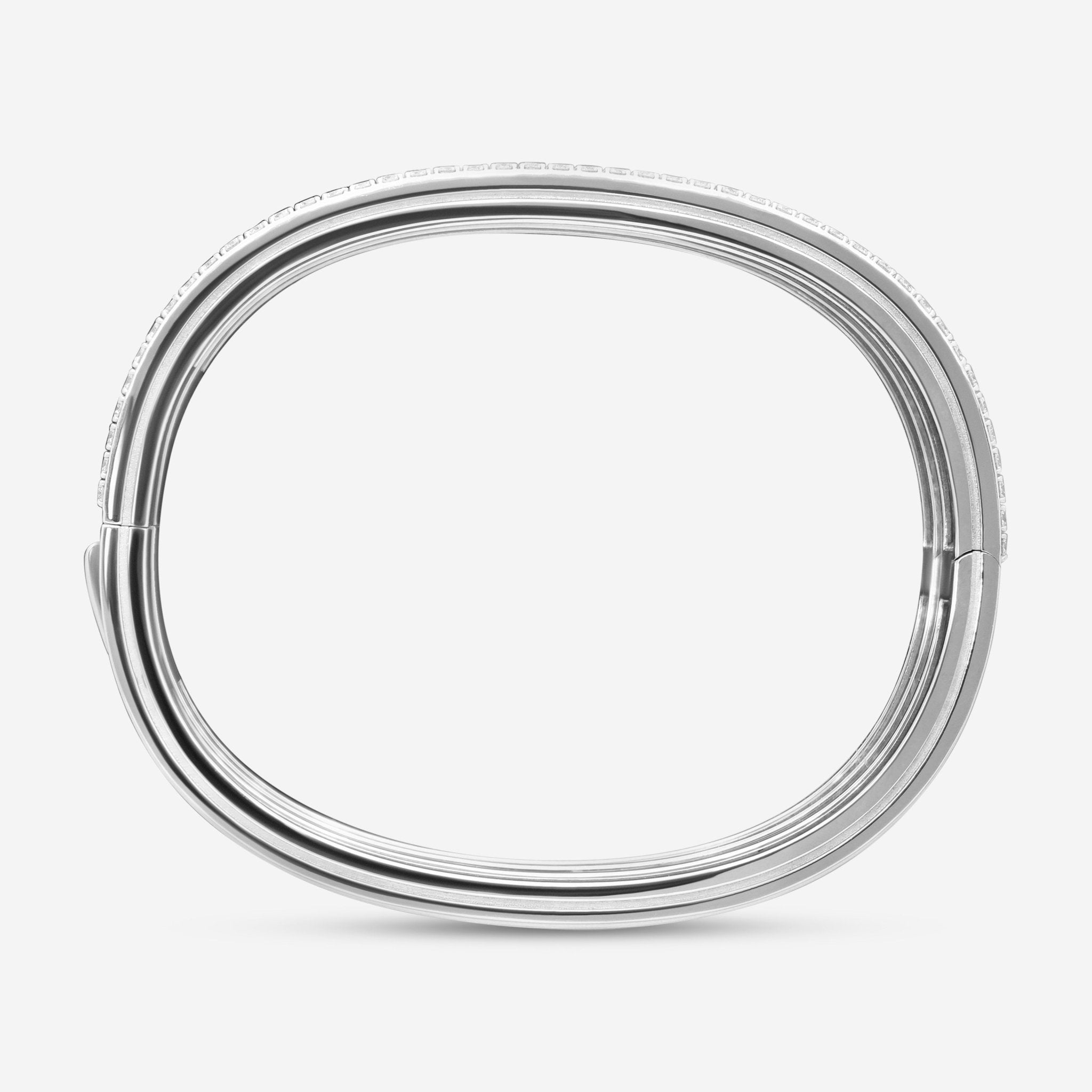 Roberto Coin Portofino 18K White Gold Diamond Bangle Bracelet 7771911AWBAX - THE SOLIST - Roberto Coin