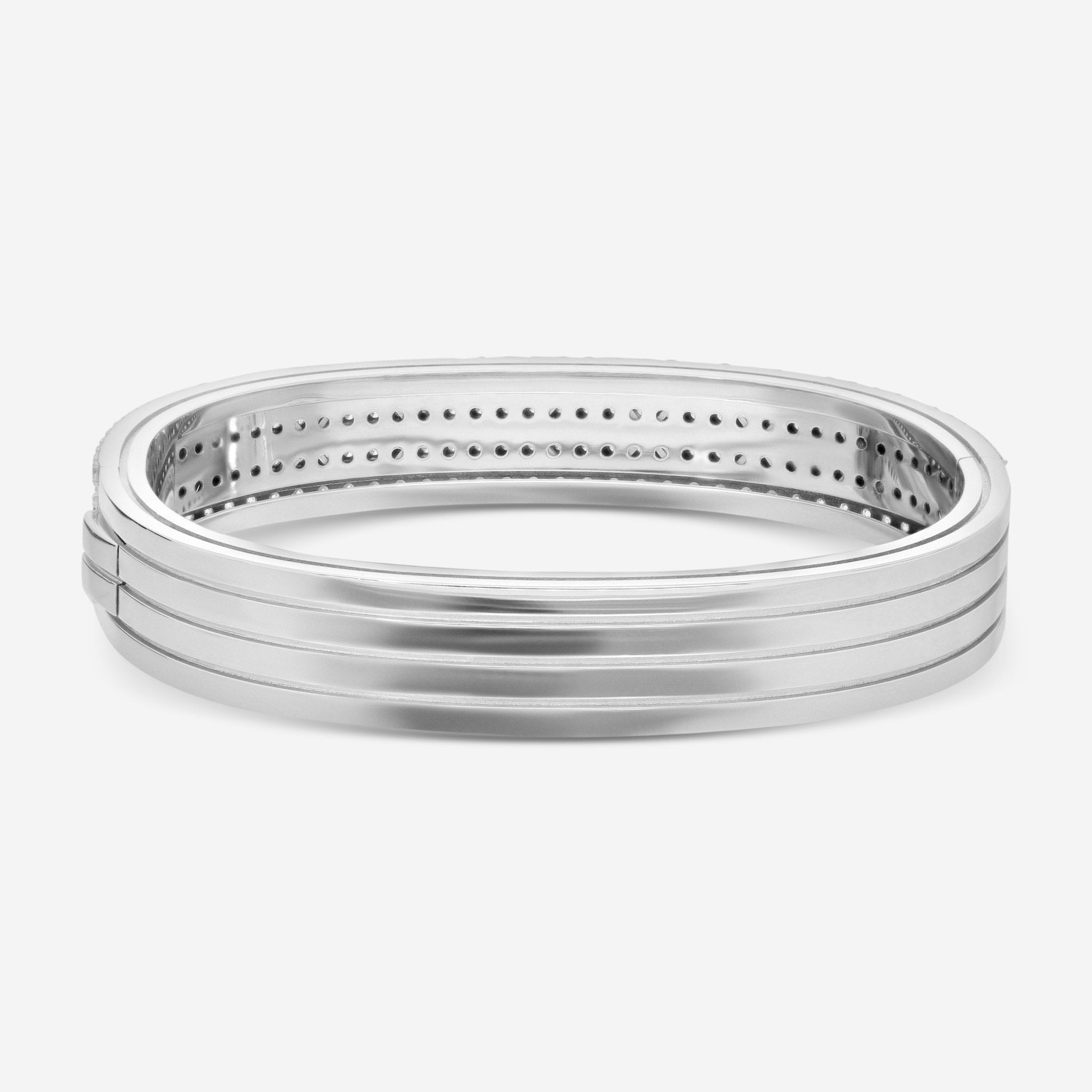 Roberto Coin Portofino 18K White Gold Diamond Bangle Bracelet 7771911AWBAX - THE SOLIST - Roberto Coin