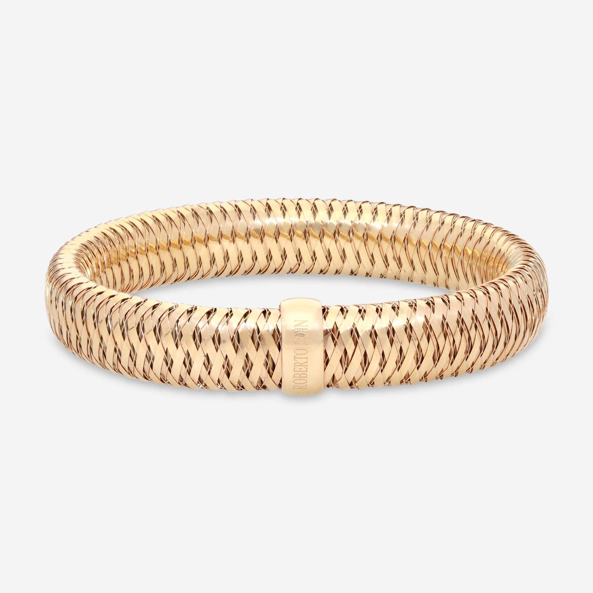 Roberto Coin Primavera 18K Rose Gold Large Bangle Bracelet 557697AXBA00 - THE SOLIST - Roberto Coin