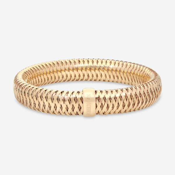 Roberto Coin Primavera 18K Rose Gold Large Bangle Bracelet 557697AXBA00 - THE SOLIST - Roberto Coin