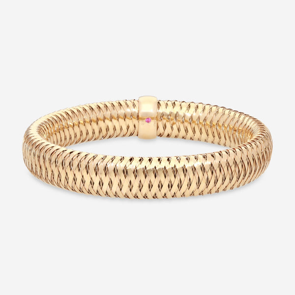 Roberto Coin Primavera 18K Rose Gold Large Bangle Bracelet 557697AXBA00 - THE SOLIST - Roberto Coin