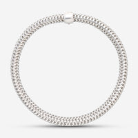 Roberto Coin Primavera 18K White Gold Medium Bangle Bracelet 557696AWBA00 - THE SOLIST - Roberto Coin