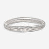 Roberto Coin Primavera 18K White Gold Medium Bangle Bracelet 557696AWBA00 - THE SOLIST - Roberto Coin