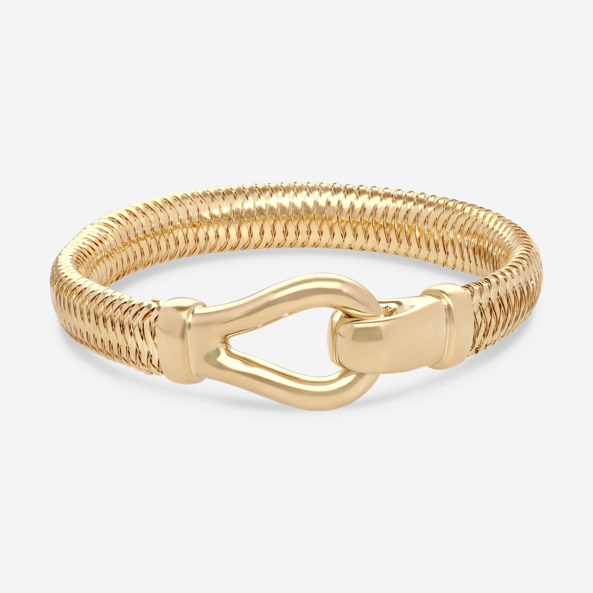 Roberto Coin Primavera 18K Yellow Gold Bangle Bracelet 5573804AYBA0 - THE SOLIST - Roberto Coin