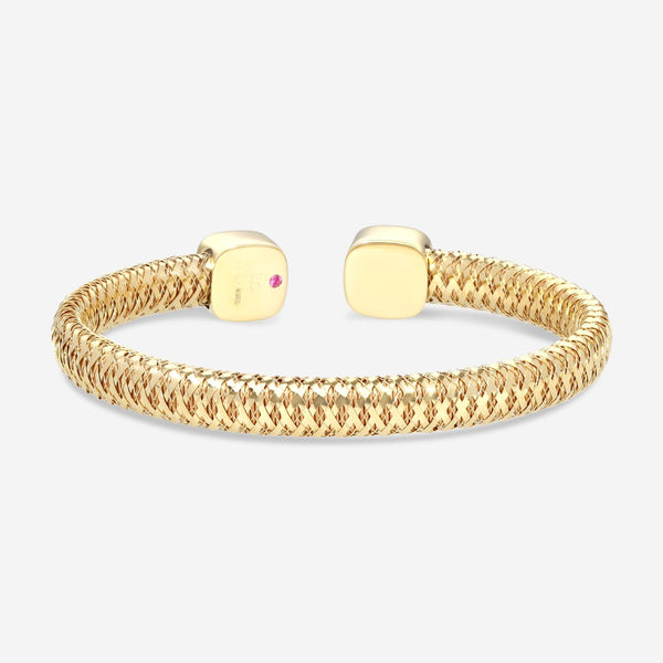 Roberto Coin Primavera 18K Yellow Gold Diamond Bangle Bracelet 5574020AYBAX - THE SOLIST - Roberto Coin