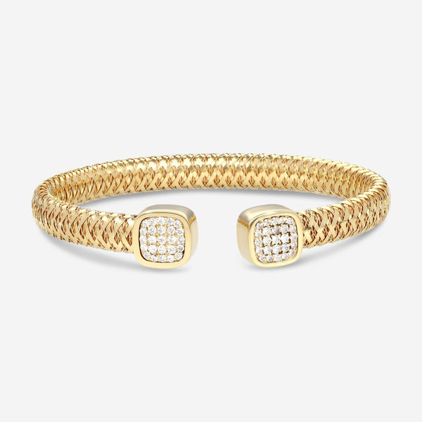 Roberto Coin Primavera 18K Yellow Gold Diamond Bangle Bracelet 5574020AYBAX - THE SOLIST - Roberto Coin