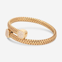 Roberto Coin Primavera 18K Yellow Gold Diamond Bypass Flexible Bracelet 5574021AYBAX