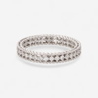 Roberto Coin Princess 18K White Gold and Diamond Ring Sz. 6.5 7771359AW65X