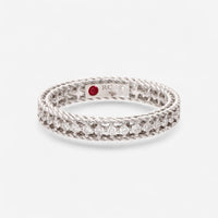 Roberto Coin Princess 18K White Gold and Diamond Ring Sz. 6.5 7771359AW65X