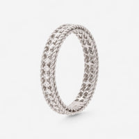 Roberto Coin Princess 18K White Gold and Diamond Ring Sz. 6.5 7771359AW65X