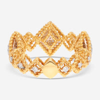 Roberto Coin Roman Barocco 18K Yellow & White Gold Large Diamond Ring Sz. 6.5 7771655AJ65X - THE SOLIST - Roberto Coin