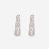Roberto Coin Scalare 18K White Gold and Diamond Hoop Earrings 8881416AWERX - THE SOLIST - Roberto Coin