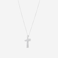 Roberto Coin Scalare 18K White Gold Diamond Cross Pendant Necklace 8881383AW18X - THE SOLIST - Roberto Coin