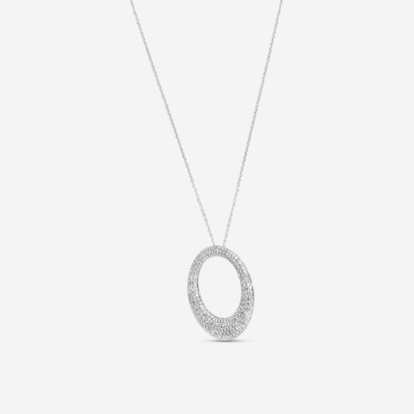 Roberto Coin Scalare 18K White Gold Diamond Pendant Necklace 8881401AW18X - THE SOLIST - Roberto Coin