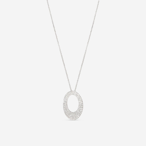 Roberto Coin Scalare 18K White Gold Diamond Pendant Necklace 8881402AW18X - THE SOLIST - Roberto Coin