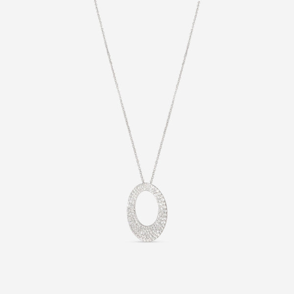 Roberto Coin Scalare 18K White Gold Diamond Pendant Necklace 8881402AW18X - THE SOLIST - Roberto Coin