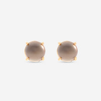 Roberto Coin Shanghai 18K Yellow Gold Smoky Quartz Stud Earrings 8881215AYERS - THE SOLIST - Roberto Coin