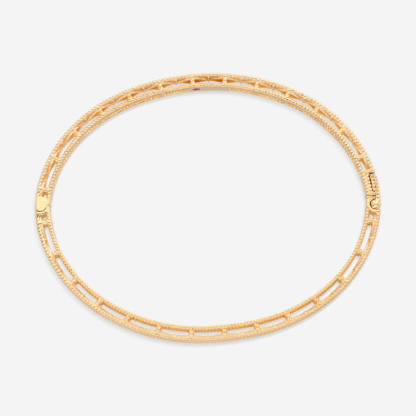 Roberto Coin Symphony Barocco 18K Yellow Gold Bangle Bracelet 7771361AYBA0 - THE SOLIST - Roberto Coin