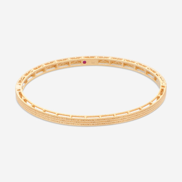 Roberto Coin Symphony Barocco 18K Yellow Gold Bangle Bracelet 7771361AYBA0 - THE SOLIST - Roberto Coin