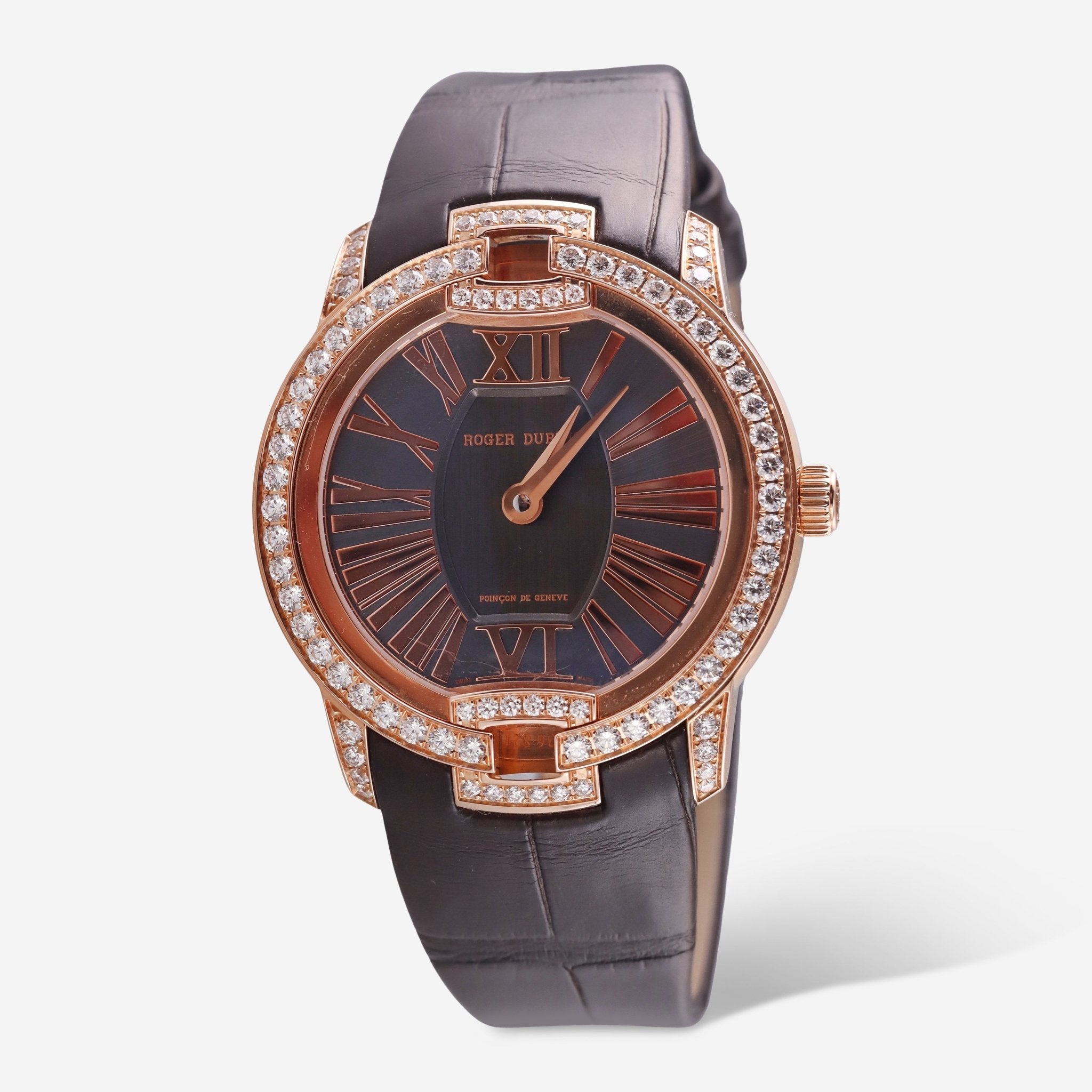 Roger Dubuis Velvet 18K Rose Gold Diamond Automatic Ladies Watch DBVE0015 - THE SOLIST - Roger Dubuis