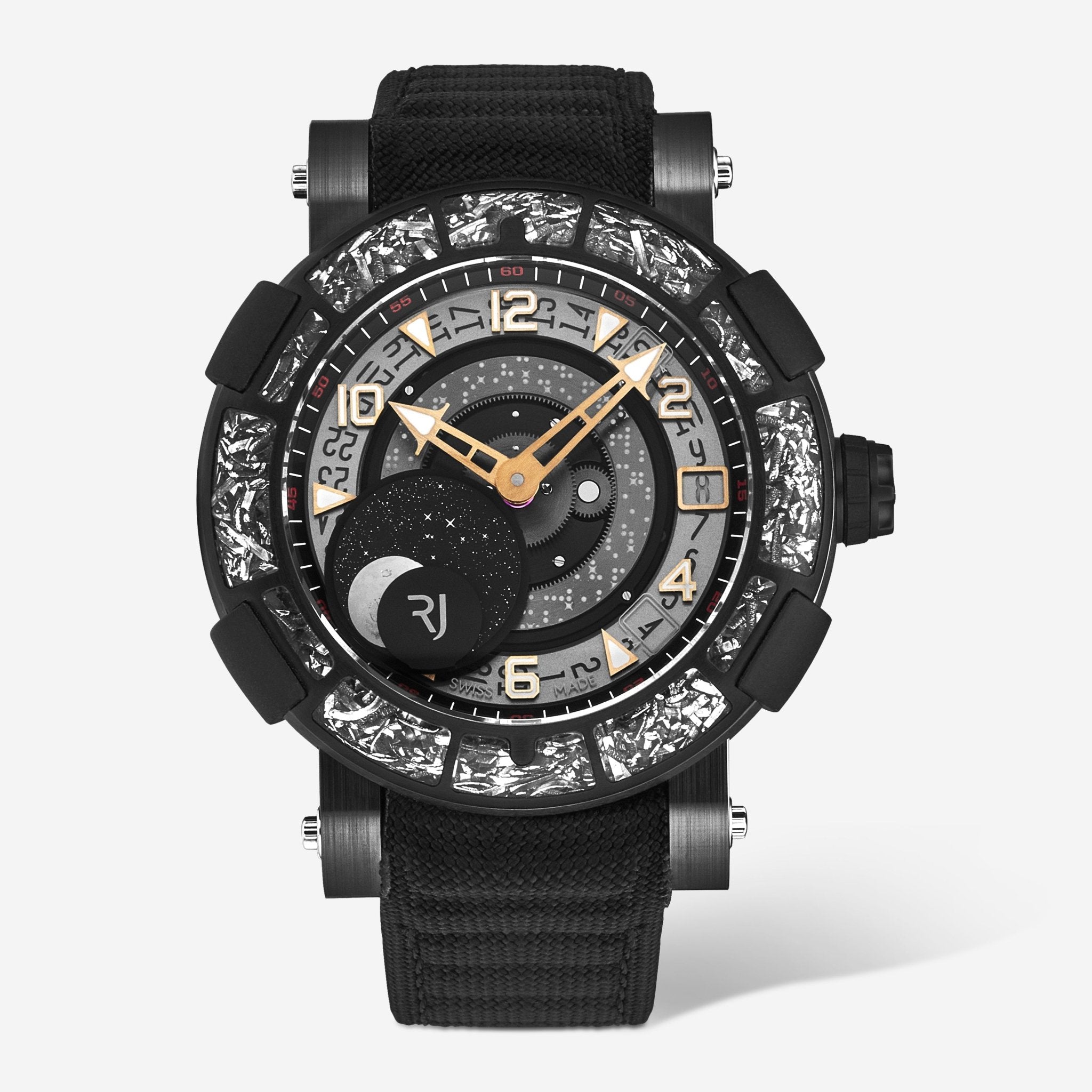 Romain Jerome Arraw 6919 Limited Edition Ceramic Moon Phase Automatic Men's Watch 1S45L.CZCR.8823.PR.ASN19 - THE SOLIST - Romain Jerome