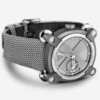 Romain Jerome Moon Invader Grey Dial Fabric Strap Titanium Automatic Men's Watch RJ.M.AU.IN.020.03 - THE SOLIST - Romain Jerome