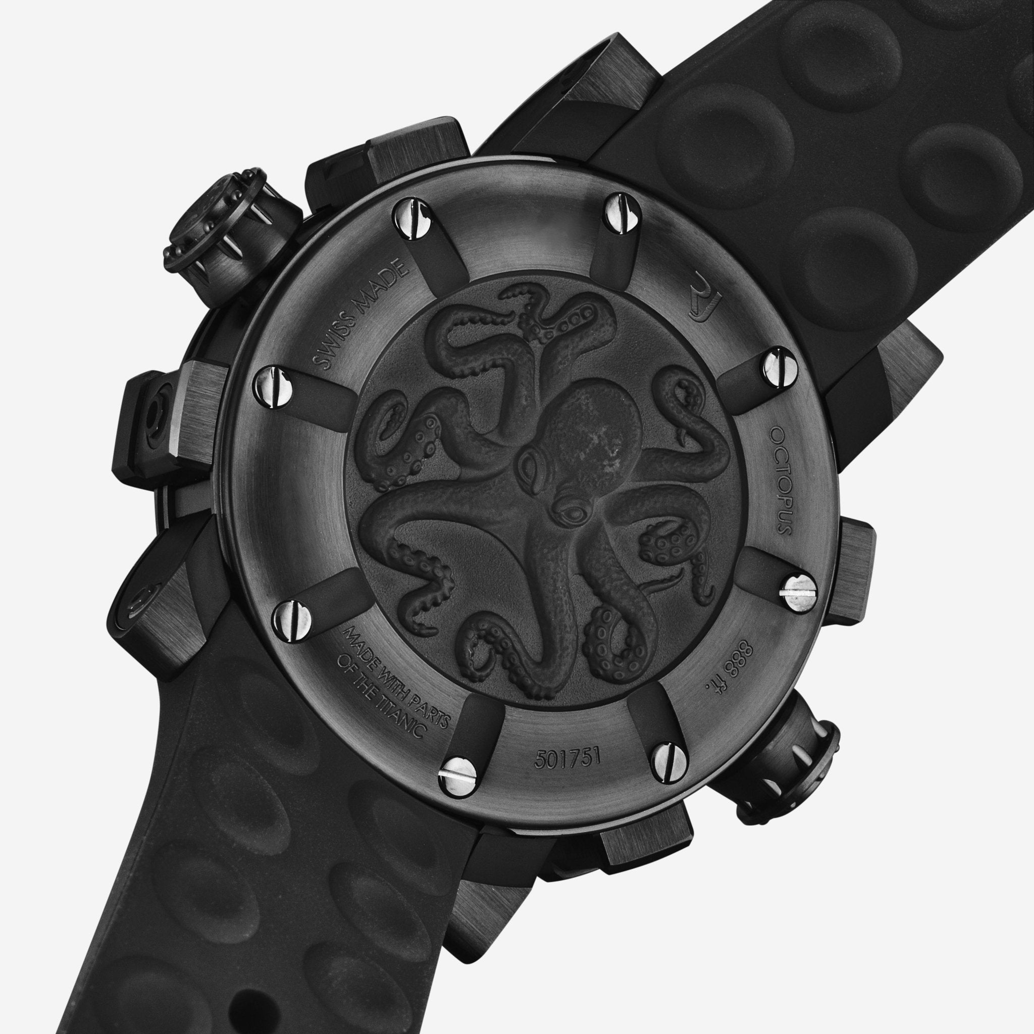 Romain Jerome Octopus Black Dial Automatic Men's Watch RJ.T.AU.DI.001.01 - THE SOLIST - Romain Jerome