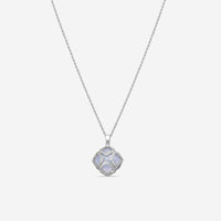 Chopard Imperiale 18K White Gold Diamond & Chalcedony Pendant Necklace 799221-1