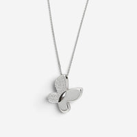 Crivelli Butterfly 18K White Gold Diamond Pendant Necklace 047626 - THE SOLIST
