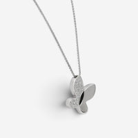 Crivelli Butterfly 18K White Gold Diamond Pendant Necklace 047626 - THE SOLIST