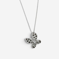 Crivelli Butterfly 18K White Gold Diamond Pendant Necklace 047626 - THE SOLIST